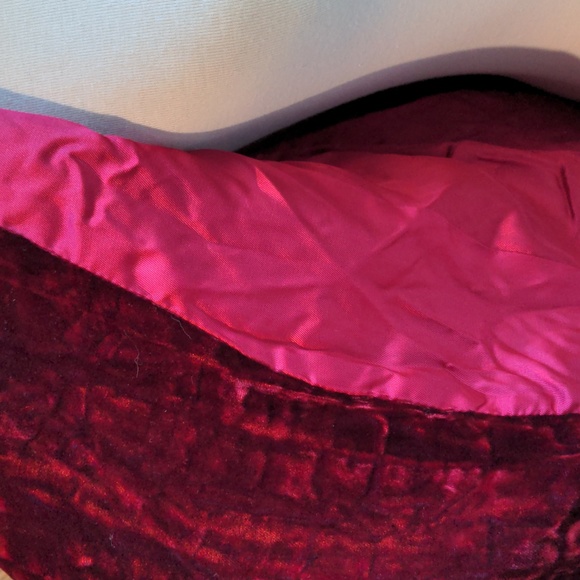 ♥️ Red Velvet Blazer Jacket Sax Fifth Avenue Collection 12 - Picture 3 of 7